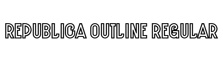 Republica Outline Regular  baixar fontes gratis