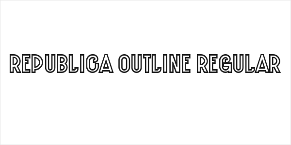 Republica Outline Regular Logo