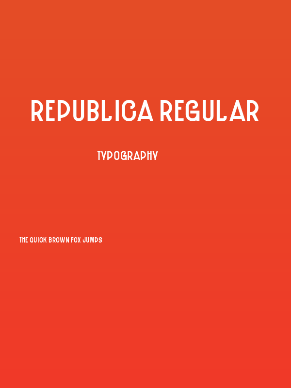 Republica Regular Poster