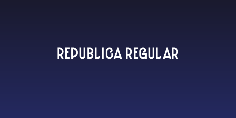 Republica Regular Social Header