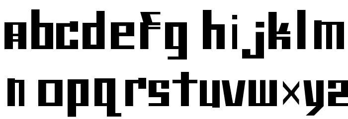 Republica Schriftart Kleinbuchstaben