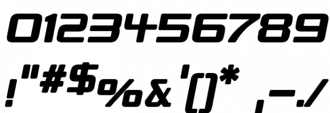 Republika Bold Italic Font OTHER CHARS