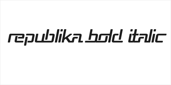 Republika Bold Italic Logo