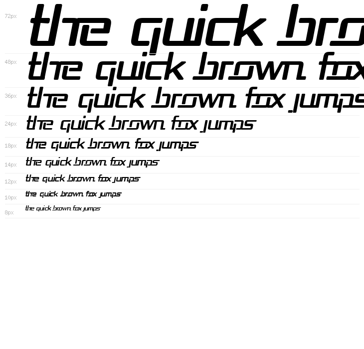 Republika Bold Italic Waterfall