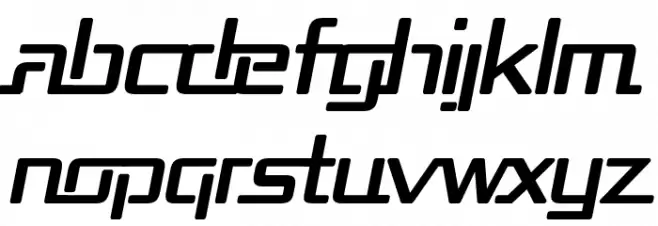 Republika Bold Italic फ़ॉन्ट लोअरकेस
