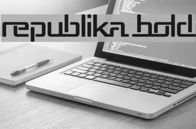 Republika Bold Font examples