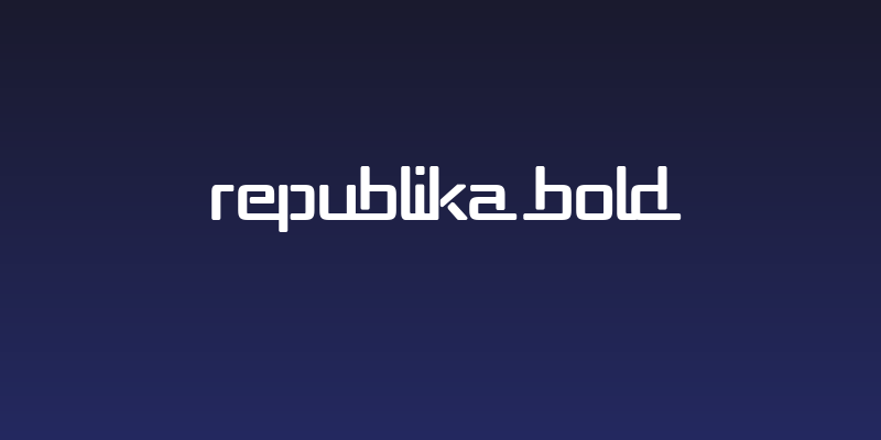 Republika Bold Social Header