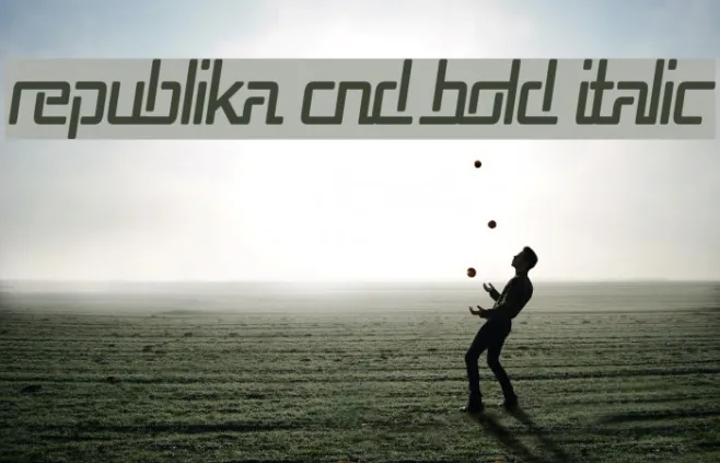 Republika Cnd Bold Italic Example 2