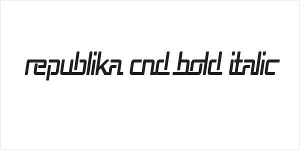 Republika Cnd Bold Italic Logo