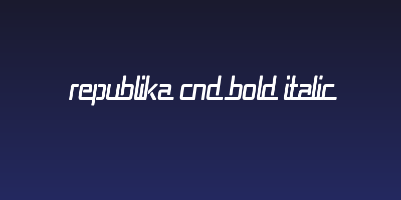 Republika Cnd Bold Italic Social Header
