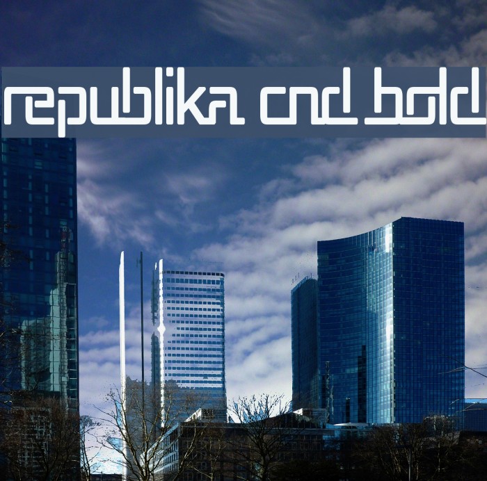 Republika Cnd Bold Font examples