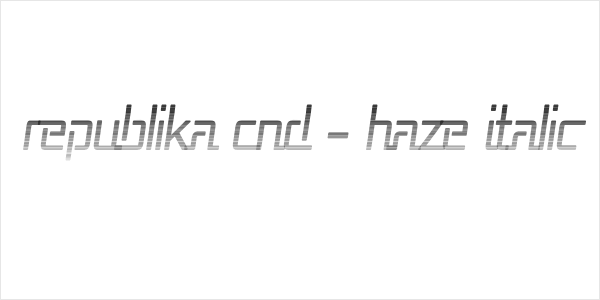 Republika Cnd - Haze Italic Logo