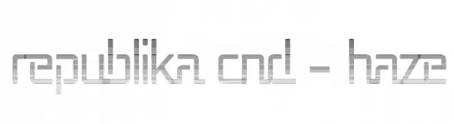 Republika Cnd - Haze  フリーフォントのダウンロード