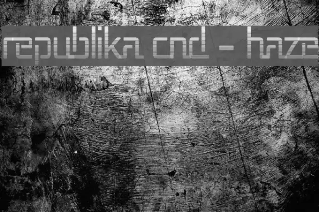 Republika Cnd - Haze Font examples