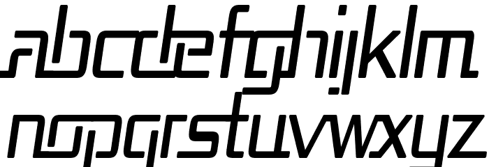 Republika Cnd Italic Font LOWERCASE