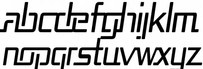 Republika Cnd Italic Schriftart Kleinbuchstaben