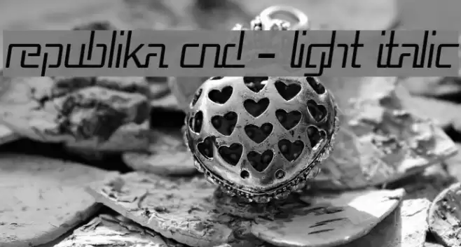 Republika Cnd - Light Italic Font examples