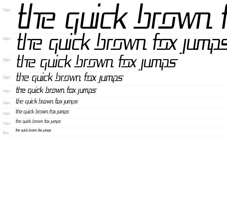 Republika Cnd - Light Italic Waterfall