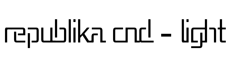 Republika Cnd - Light  font caratteri gratis