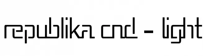 Republika Cnd - Light  フリーフォントのダウンロード