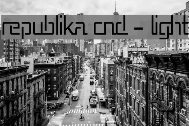 Republika Cnd - Light Font examples