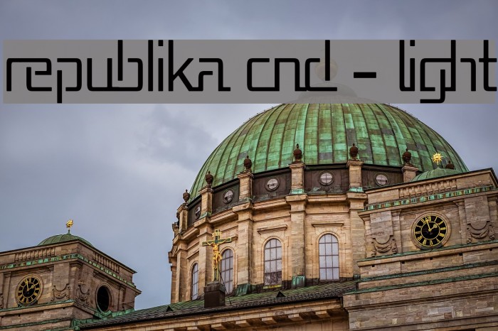 Republika Cnd - Light Font examples
