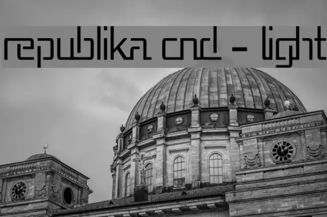 Republika Cnd - Light Font examples