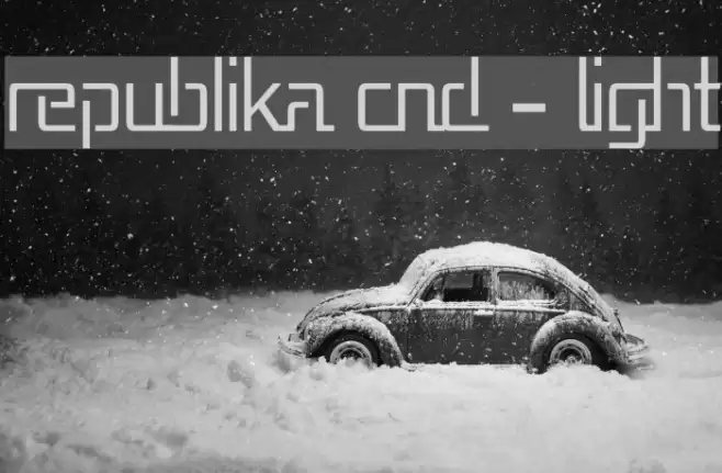 Republika Cnd - Light Font examples