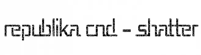 Republika Cnd - Shatter  フリーフォントのダウンロード