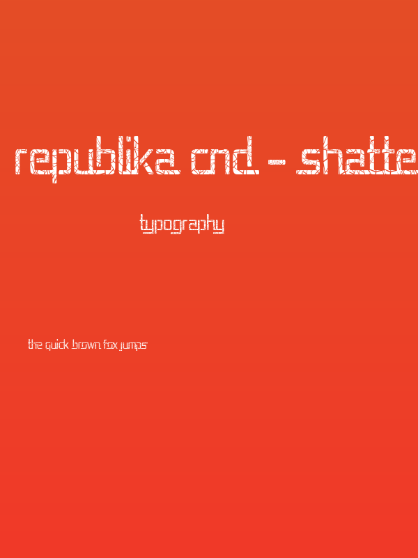 Republika Cnd - Shatter Poster