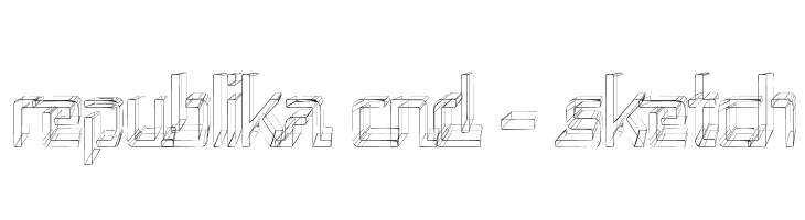 Republika Cnd - Sketch  免费字体下载
