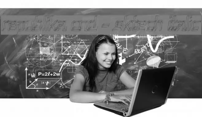 Republika Cnd - Sktech Italic Font examples