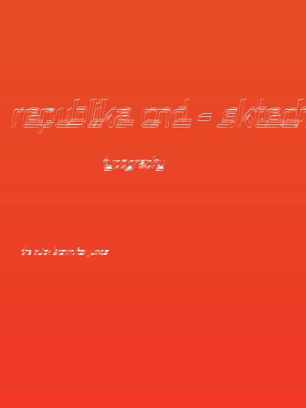Republika Cnd - Sktech Italic Poster