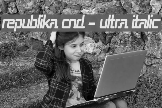 Republika Cnd - Ultra Italic Font examples