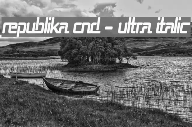 Republika Cnd - Ultra Italic Font examples