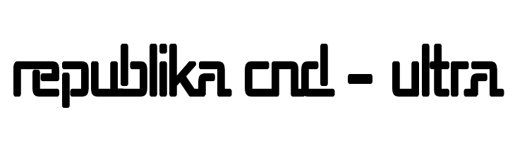 Republika Cnd - Ultra  フリーフォントのダウンロード
