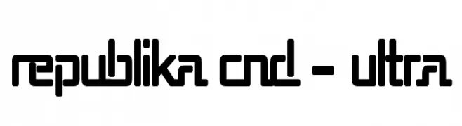 Republika Cnd - Ultra  baixar fontes gratis