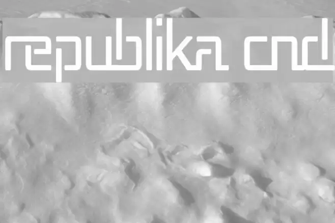 Republika Cnd Schriftart examples