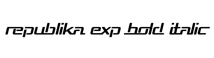 Republika Exp Bold Italic  لخطوط تنزيل