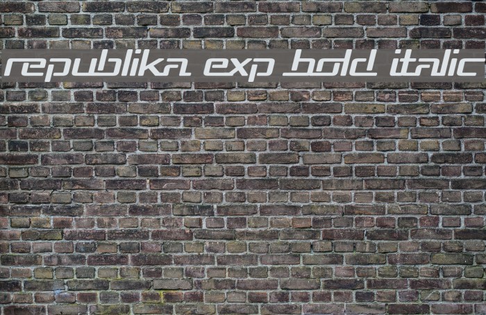 Republika Exp Bold Italic Example 1