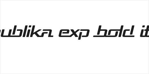 Republika Exp Bold Italic Logo