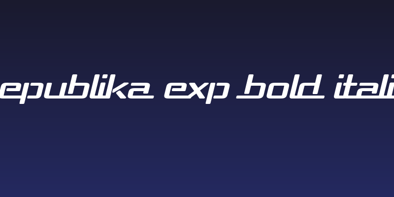 Republika Exp Bold Italic Social Header