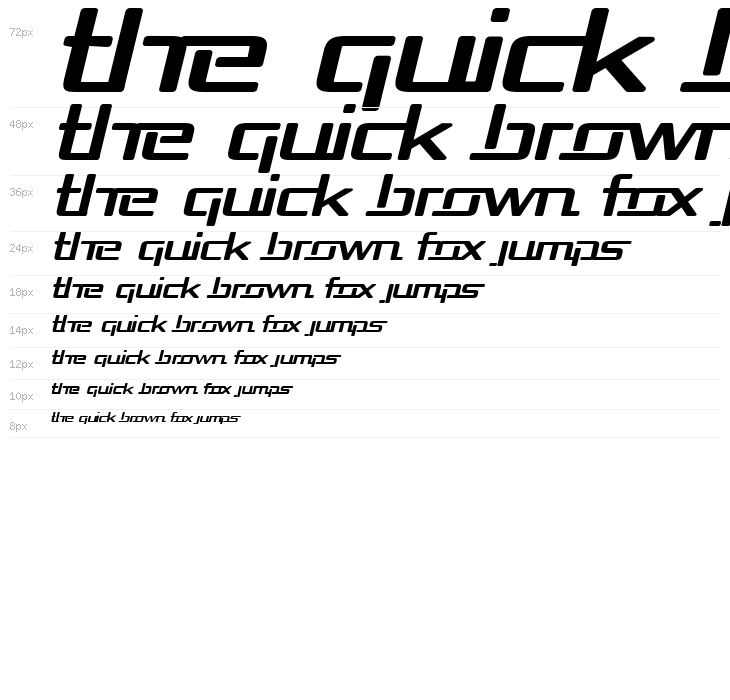 Republika Exp Bold Italic Waterfall