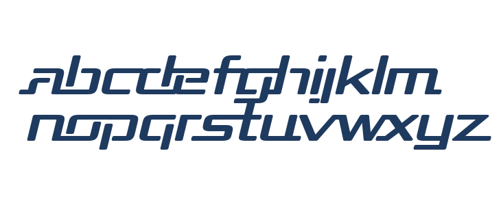 Republika Exp Bold Italic Lowercase