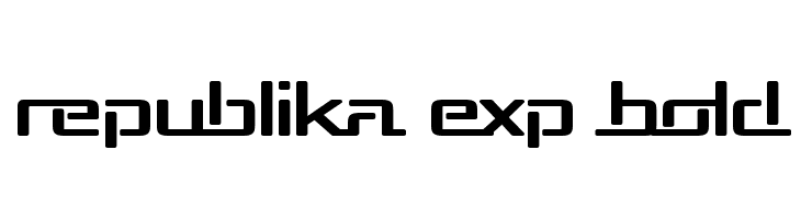 Republika Exp Bold  नि: शुल्क फ़ॉन्ट्स डाउनलोड