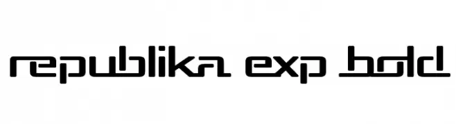 Republika Exp Bold  Frei Schriftart Herunterladen