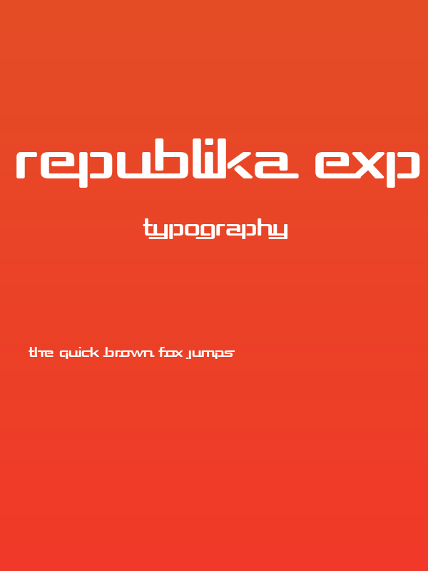 Republika Exp Bold Poster