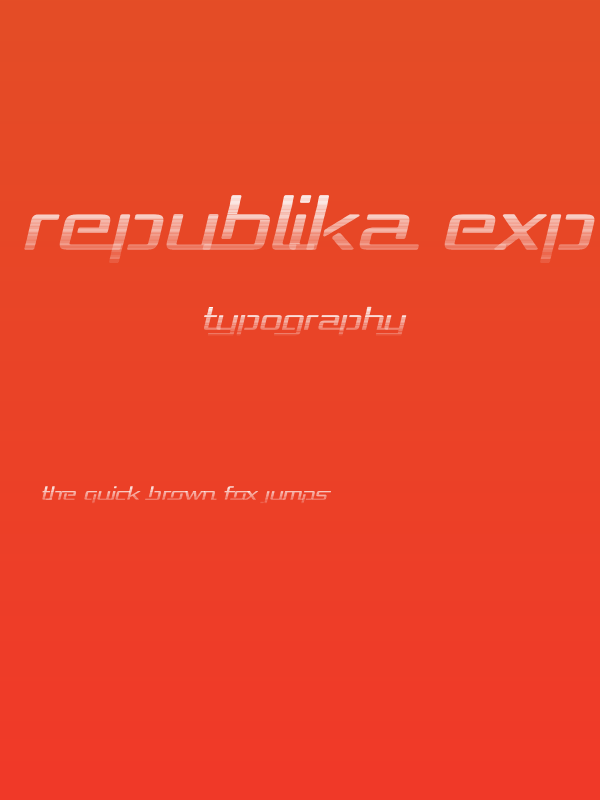 Republika Exp - Haze Italic Poster