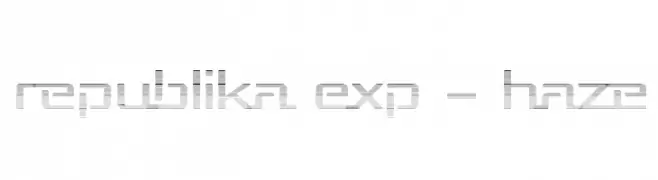 Republika Exp - Haze  baixar fontes gratis