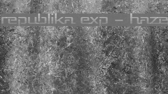 Republika Exp - Haze Font examples